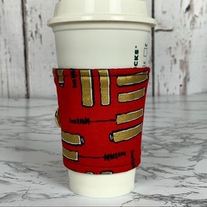 New in pkg coffee drink cozy, mascara & makeup